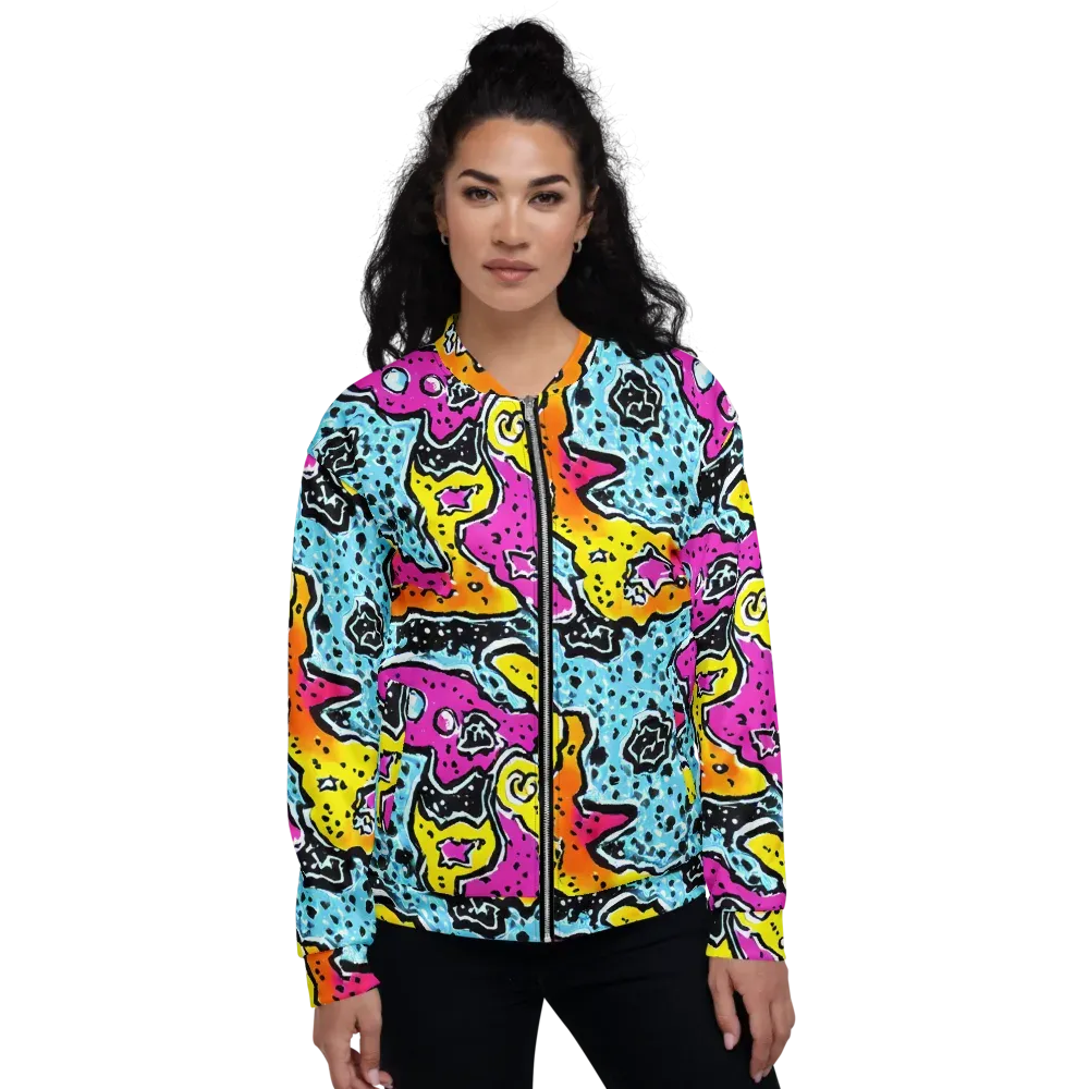 Acid Splash on Bomber Jacket — Front