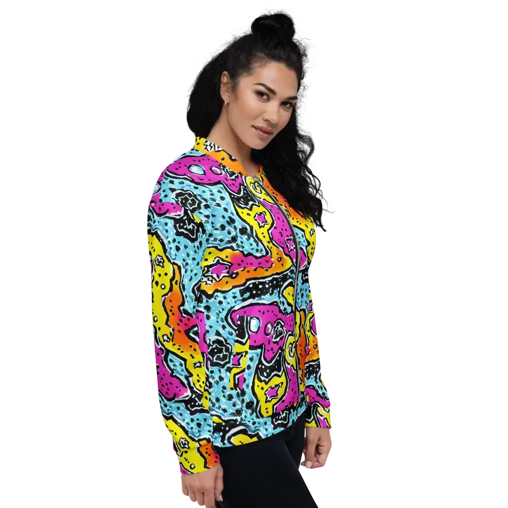 Acid Splash on Bomber Jacket — Right