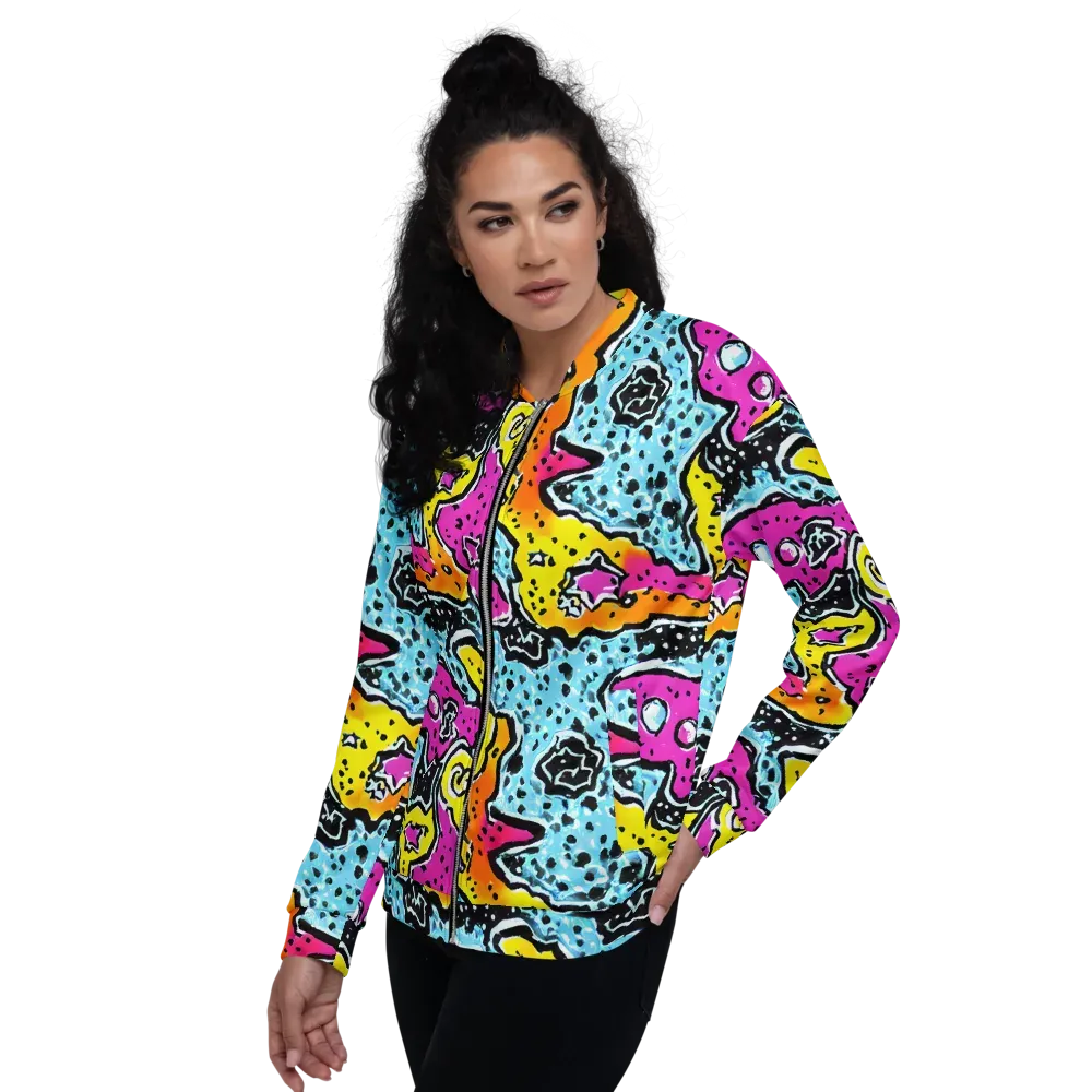 Acid Splash on Bomber Jacket — Left
