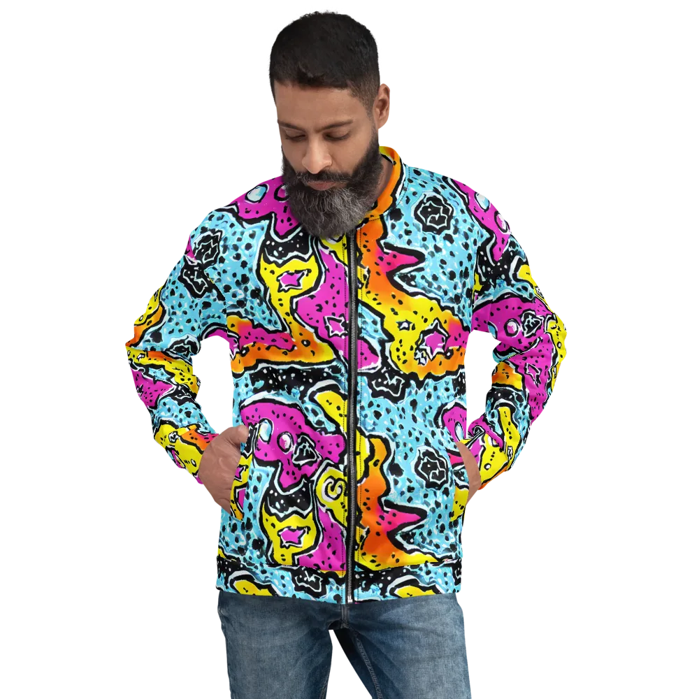 Acid Splash on Bomber Jacket — Front