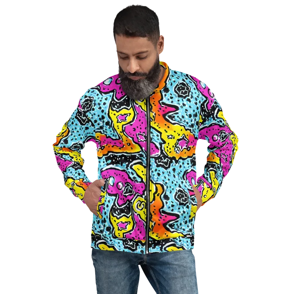 Acid Splash on Bomber Jacket — Front