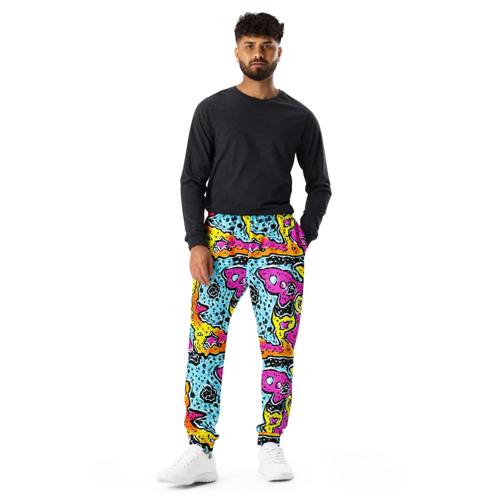 Acid Splash on Men's Joggers — Front