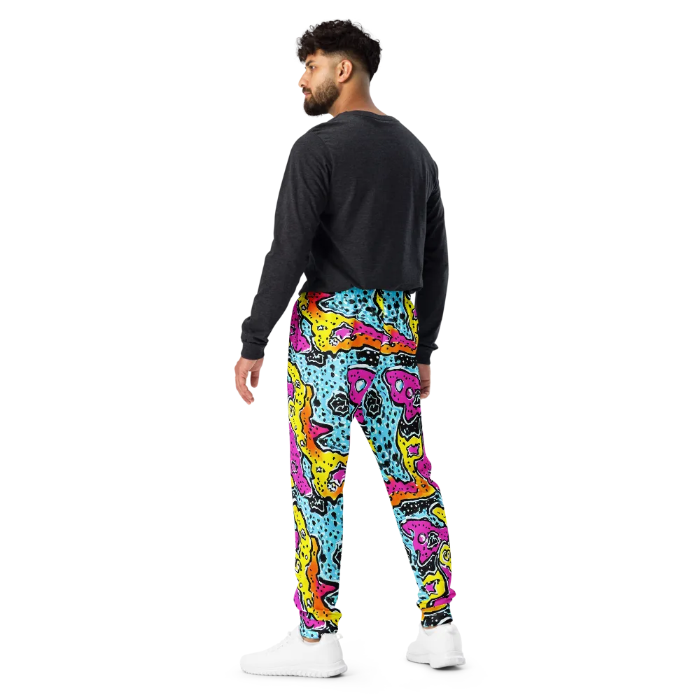 Acid Splash on Men's Joggers — Back