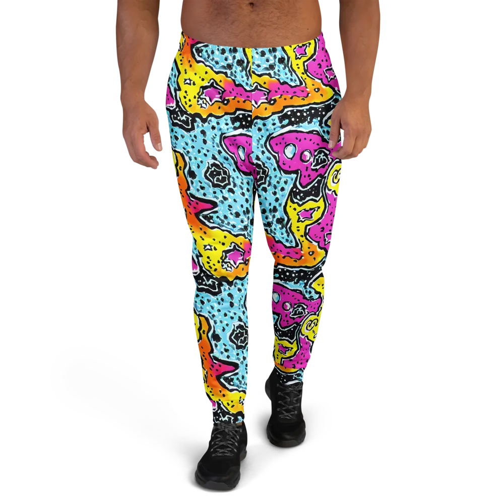Acid Splash on Men's Joggers — Front
