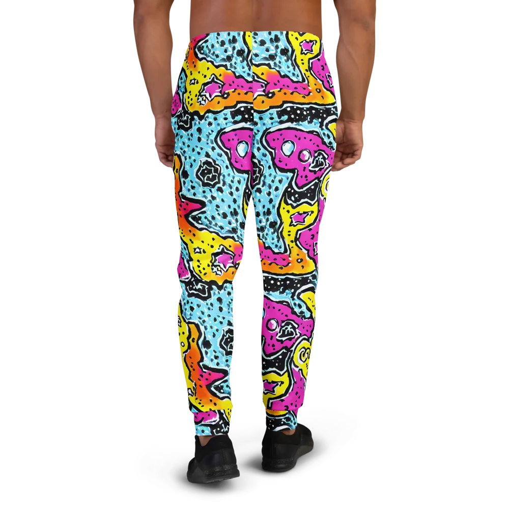 Acid Splash on Men's Joggers — Back
