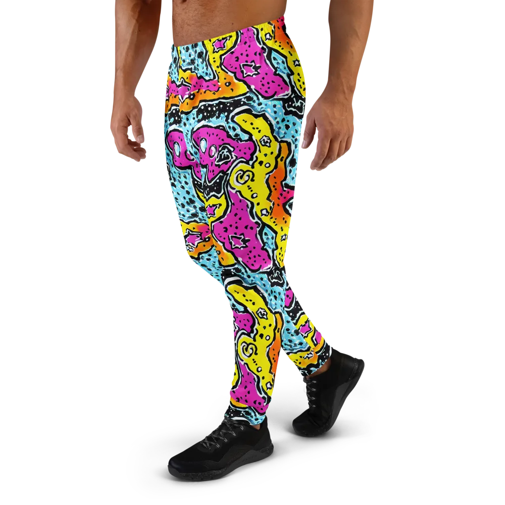 Acid Splash on Men's Joggers — Left