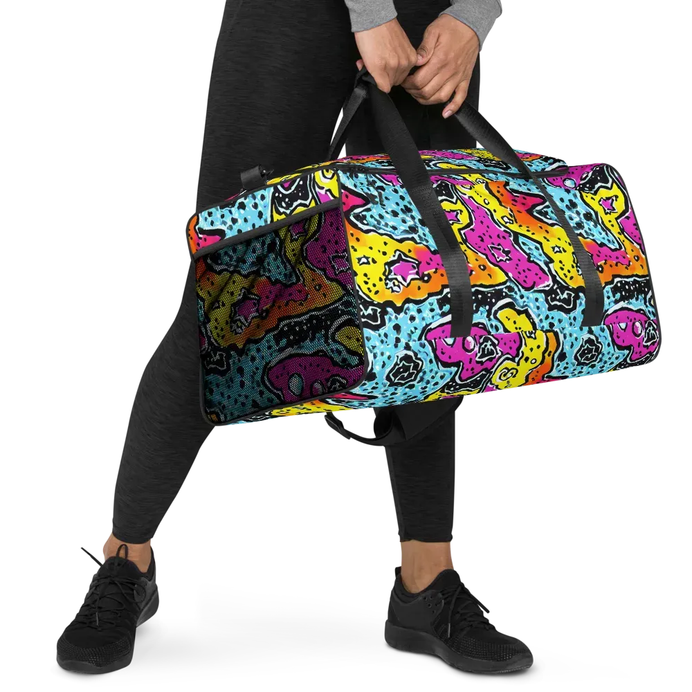 Acid Splash on Duffle Bag — Right Front