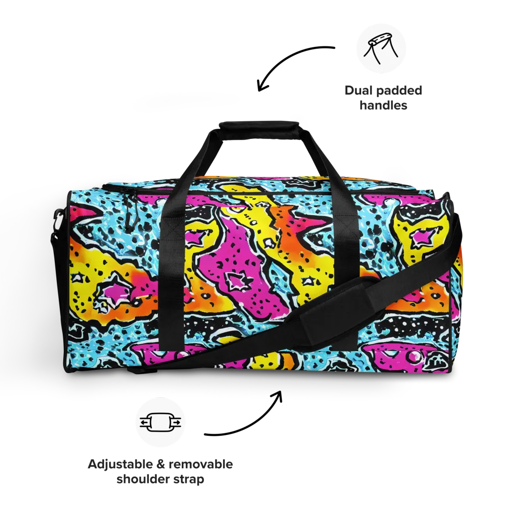 Acid Splash on Duffle Bag — Front
