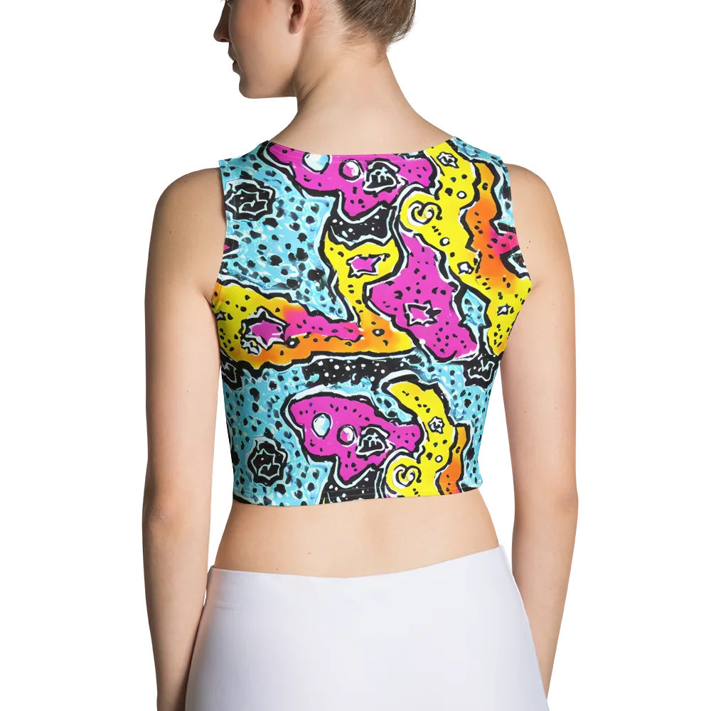 Acid Splash on Crop Top — Back