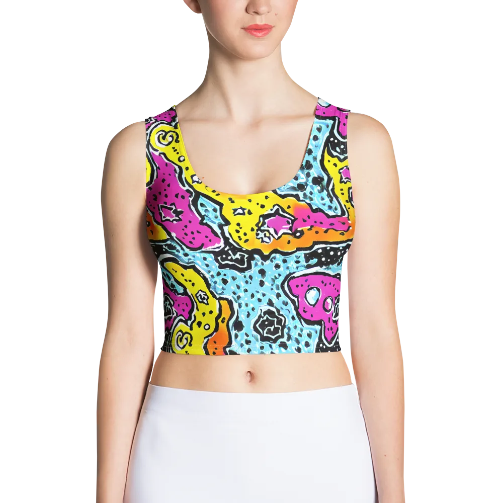 Acid Splash on Crop Top — Front