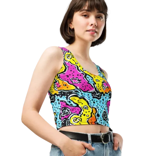 Acid Splash on a Crop Top