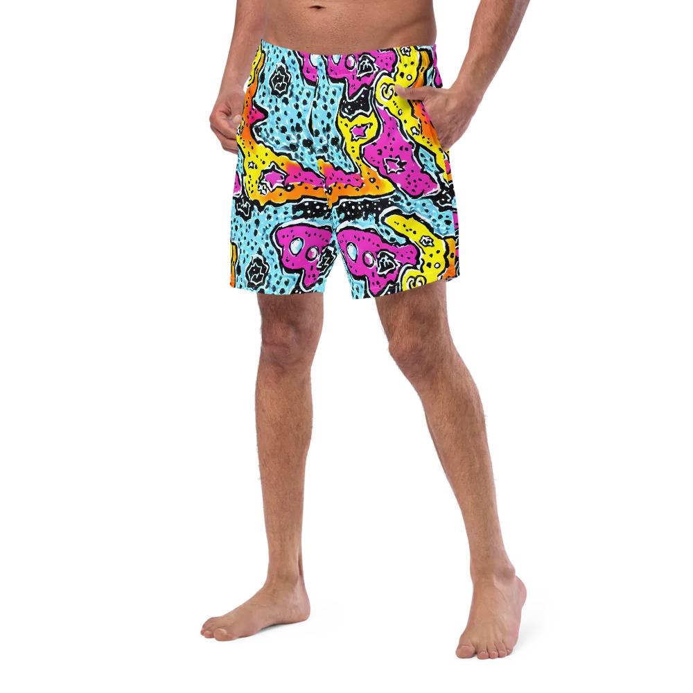 Acid Splash on Swim Trunks — Left Front