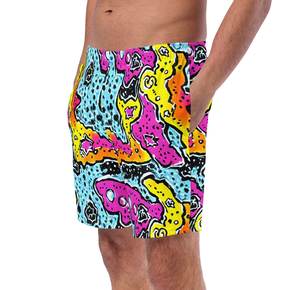 Acid Splash on Swim Trunks — Left Front