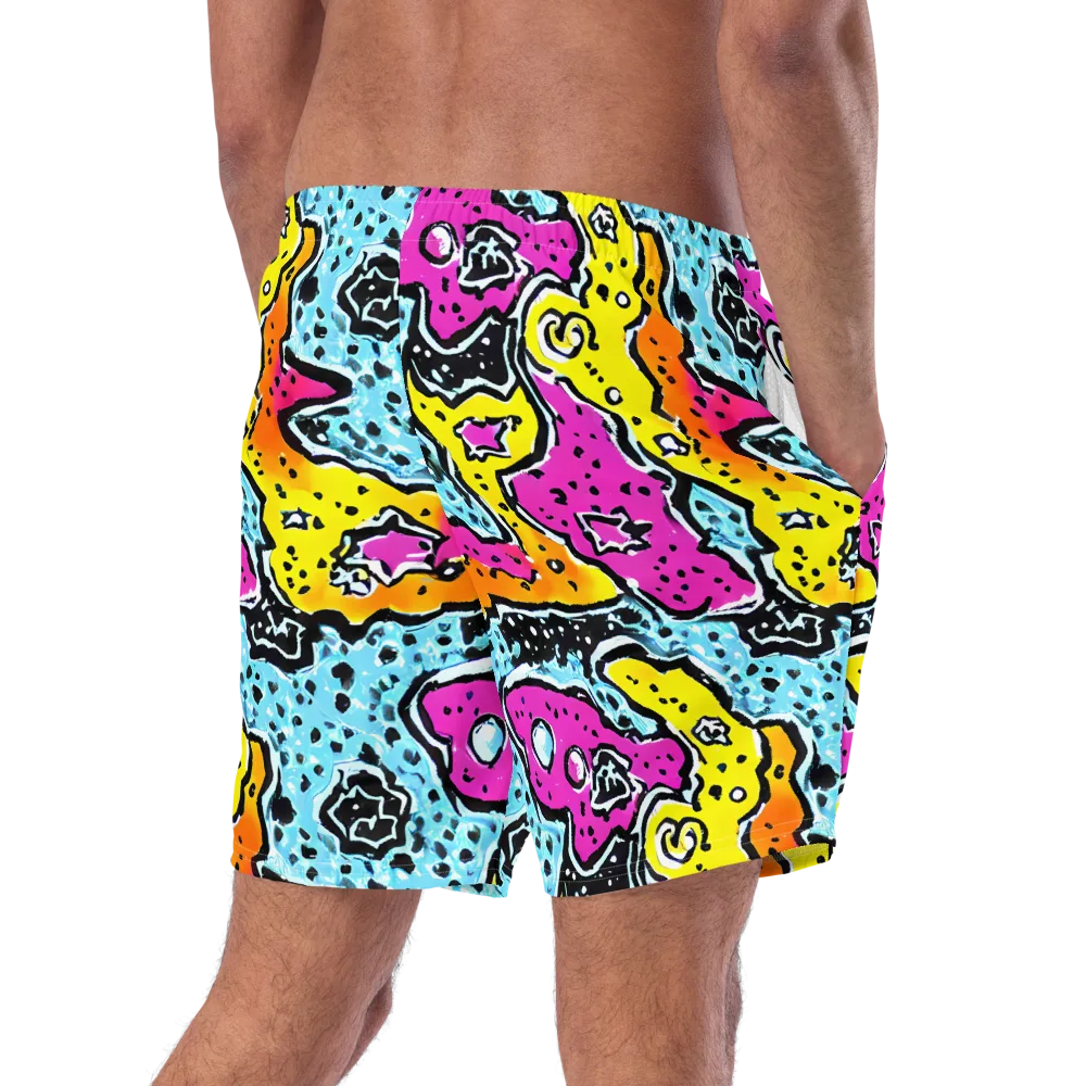Acid Splash on Swim Trunks — Right Back