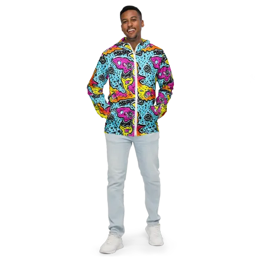 Acid Splash on a Men's Windbreaker