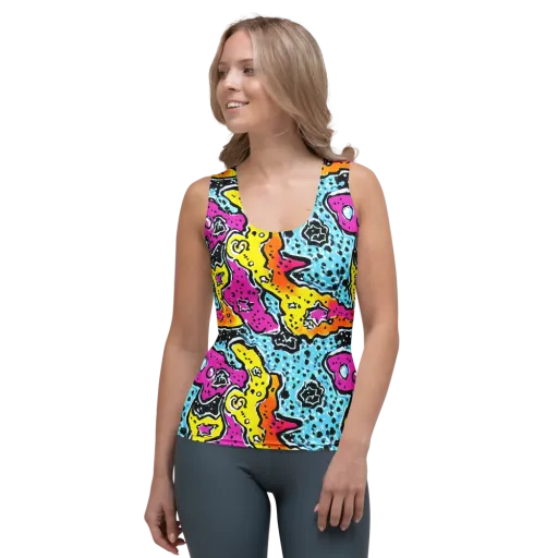 Acid Splash on a Women's Tank Top