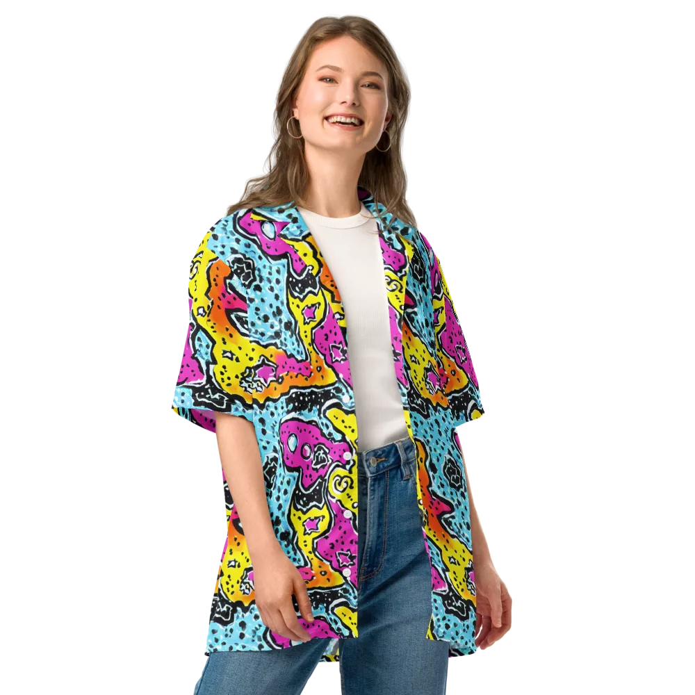Acid Splash on Button Shirt — Front
