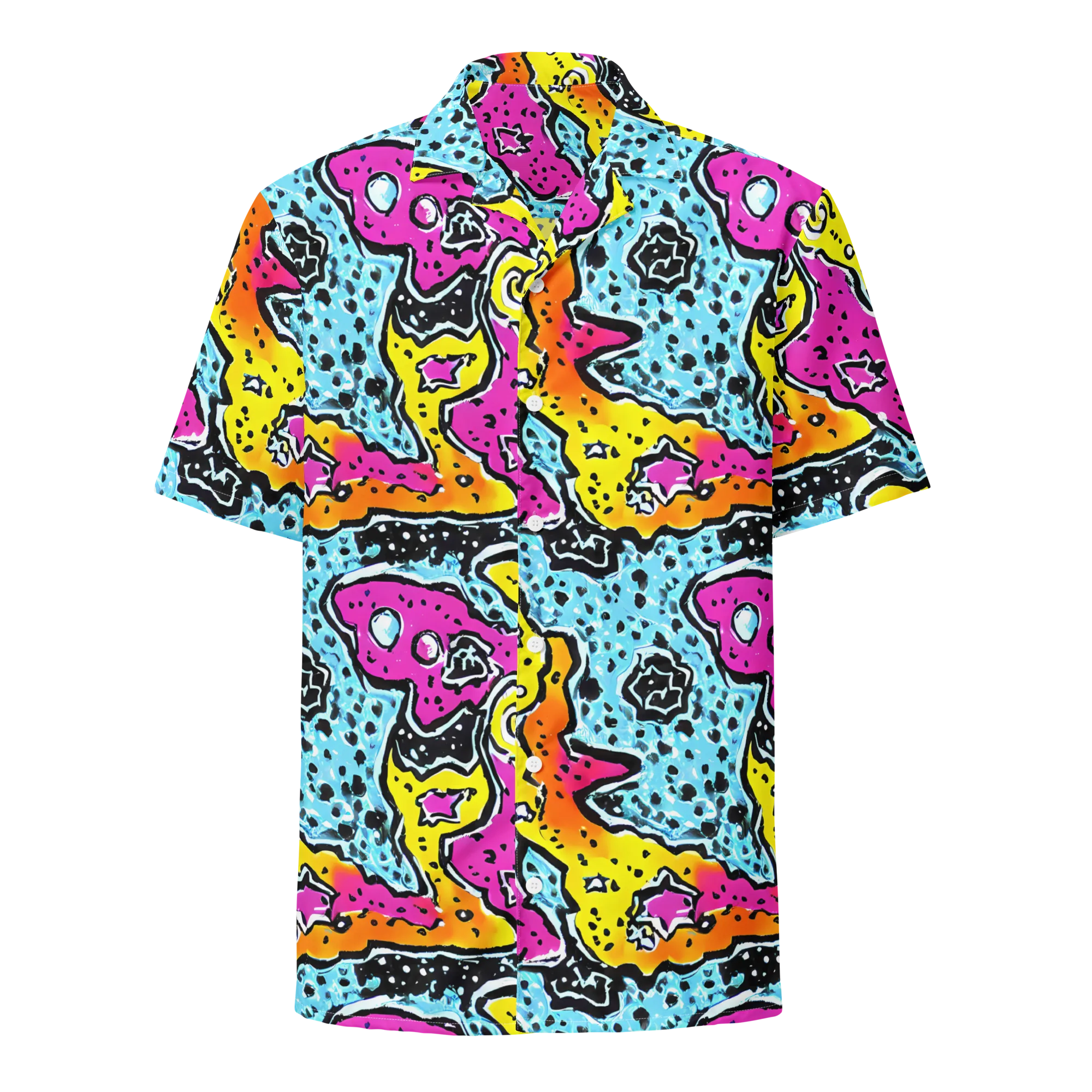 Acid Splash on Button Shirt — Front