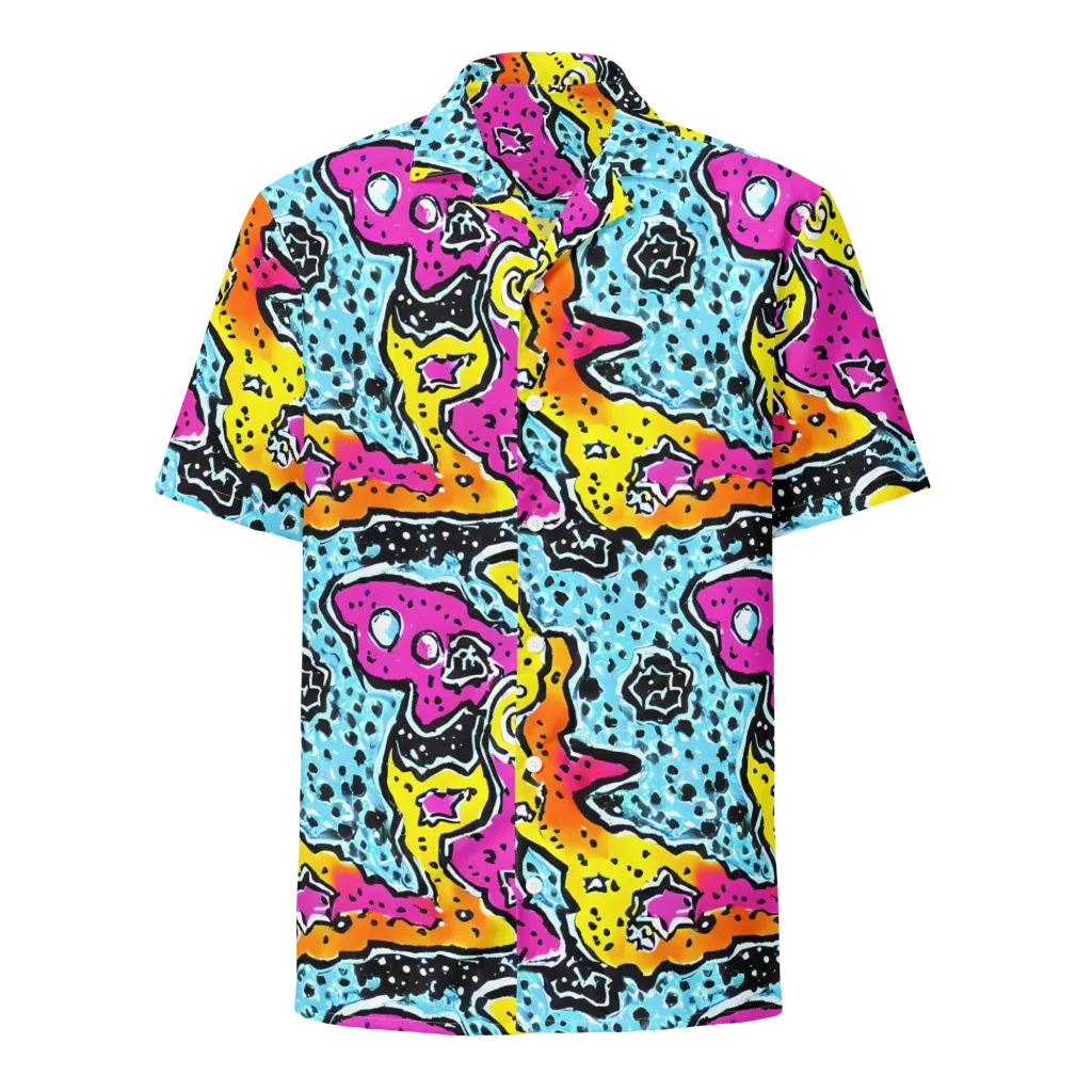 Acid Splash on Button Shirt — Front