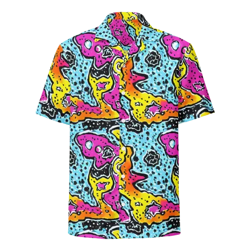 Acid Splash on a Button Shirt