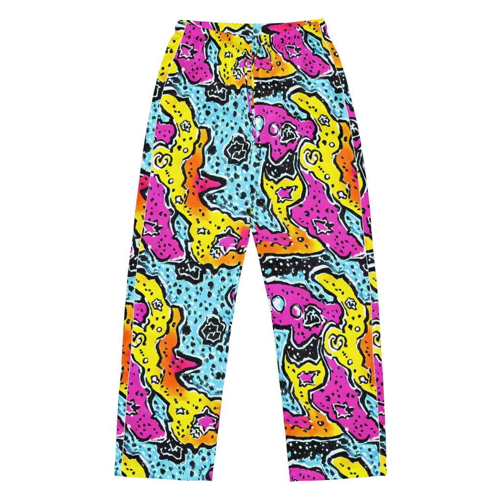 Acid Splash on Women's Pajama Pants — Front