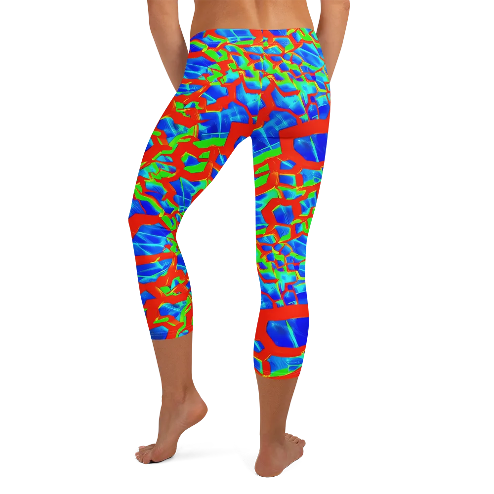 Plasma Lattice on Capri Leggings — Back