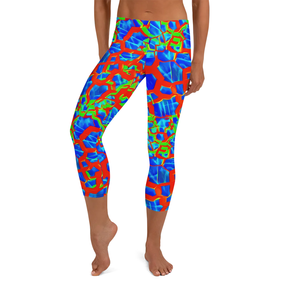 Plasma Lattice on Capri Leggings — Front