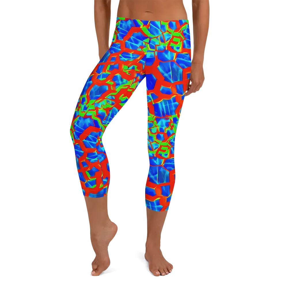 Plasma Lattice on Capri Leggings — Front
