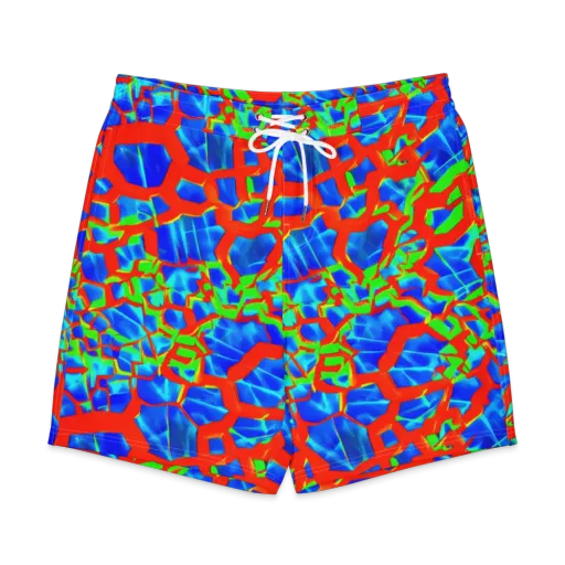 Plasma Lattice on a Men's Board Shorts