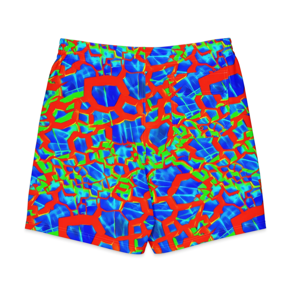 Plasma Lattice on Men's Board Shorts — Back