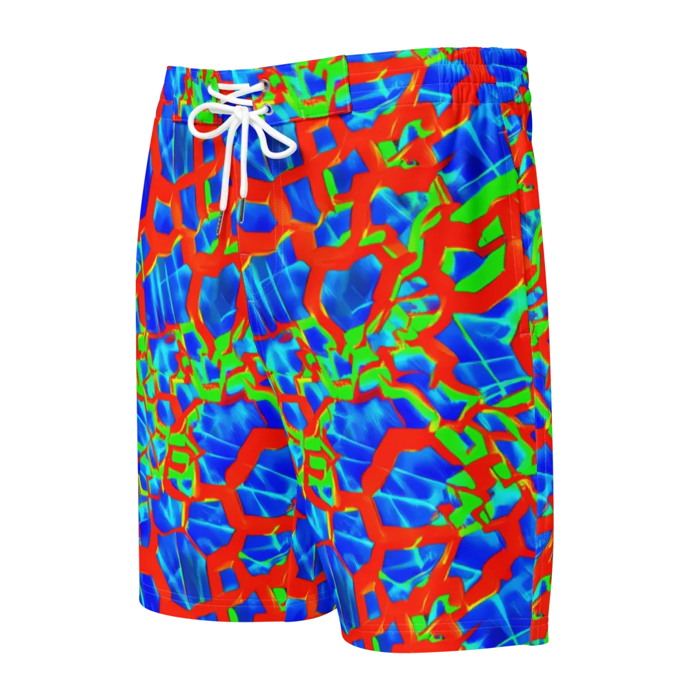 Plasma Lattice on Men's Board Shorts — Front