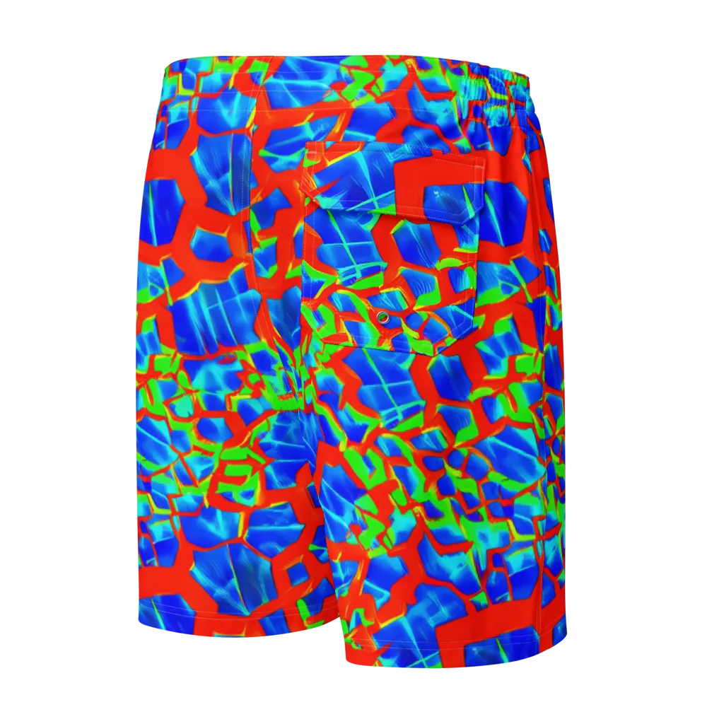 Plasma Lattice on Men's Board Shorts — Back