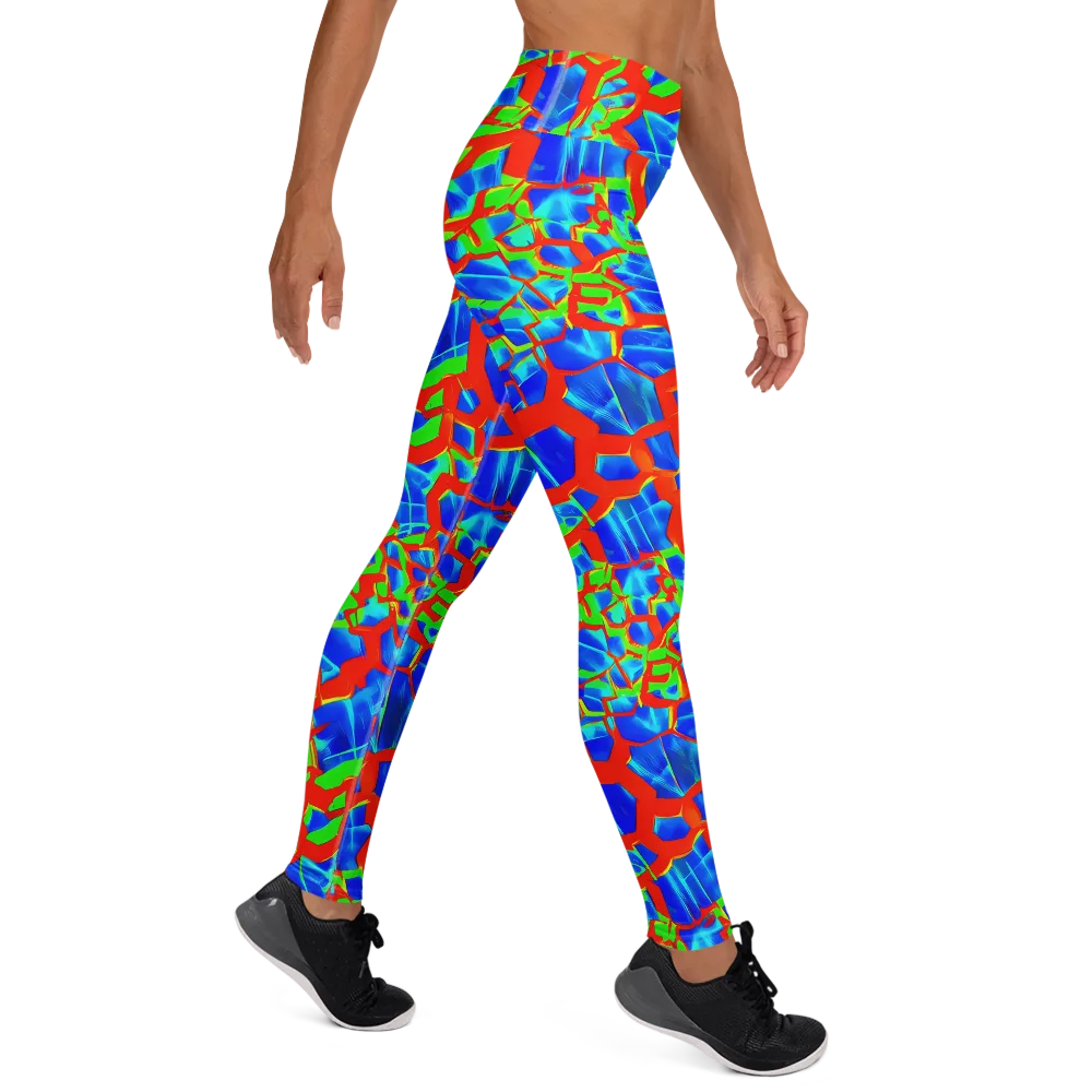 Plasma Lattice on Yoga Leggings — Right