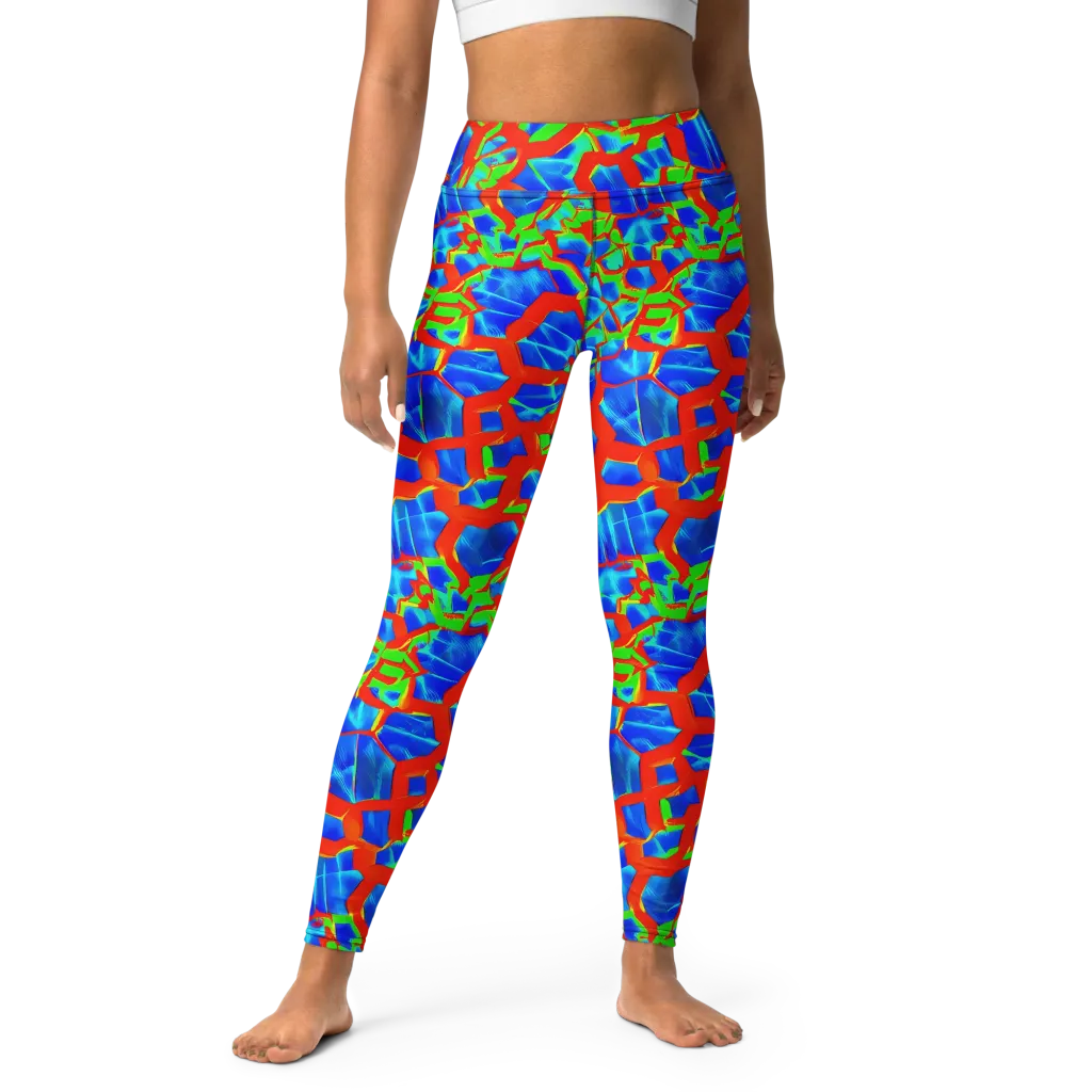 Plasma Lattice on Yoga Leggings — Front