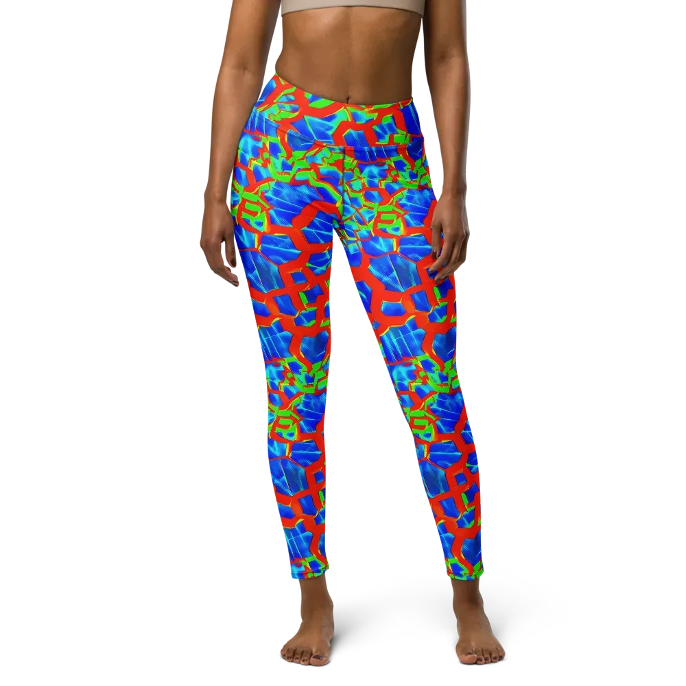 Plasma Lattice on Yoga Leggings — Front