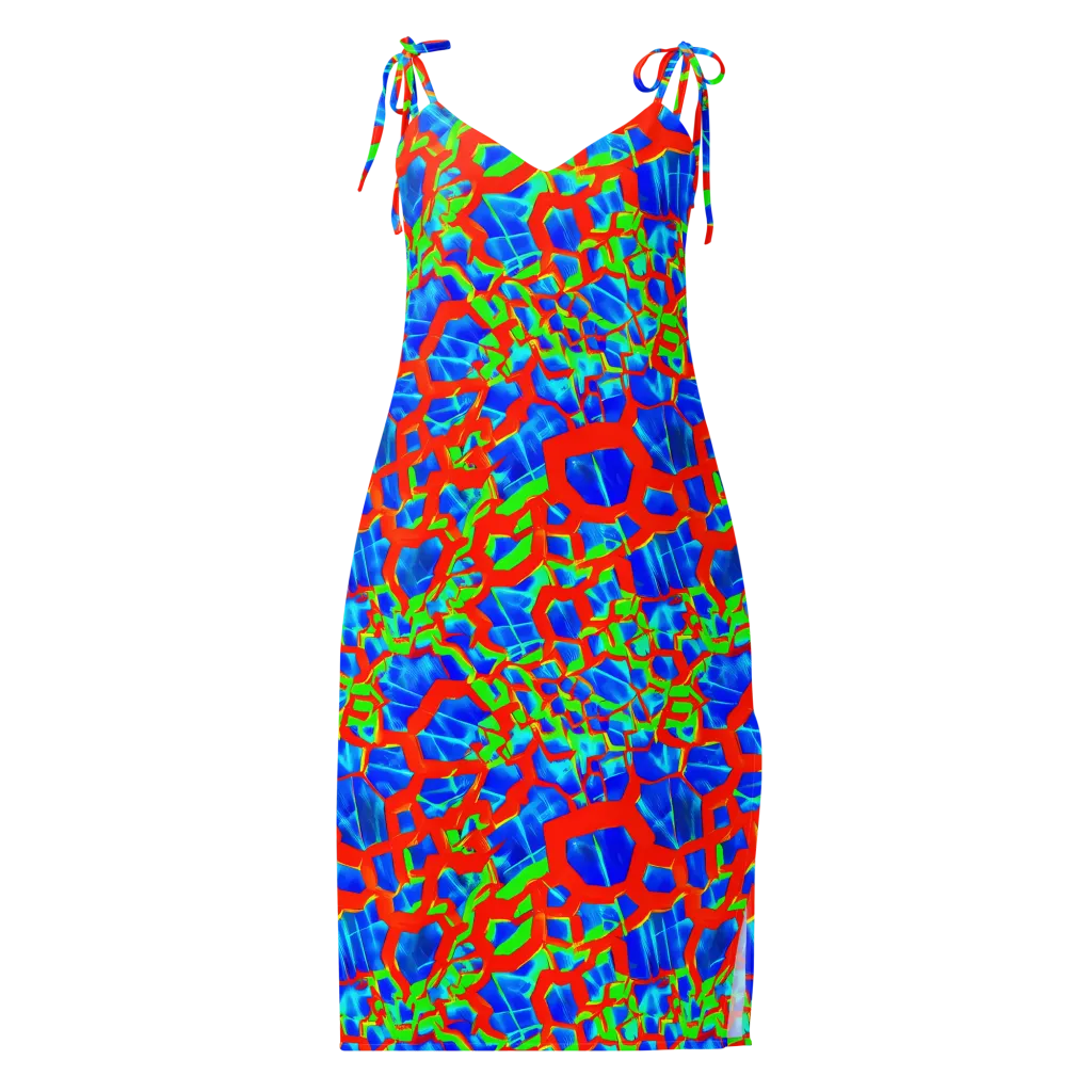 Plasma Lattice on Slip Dress — Front
