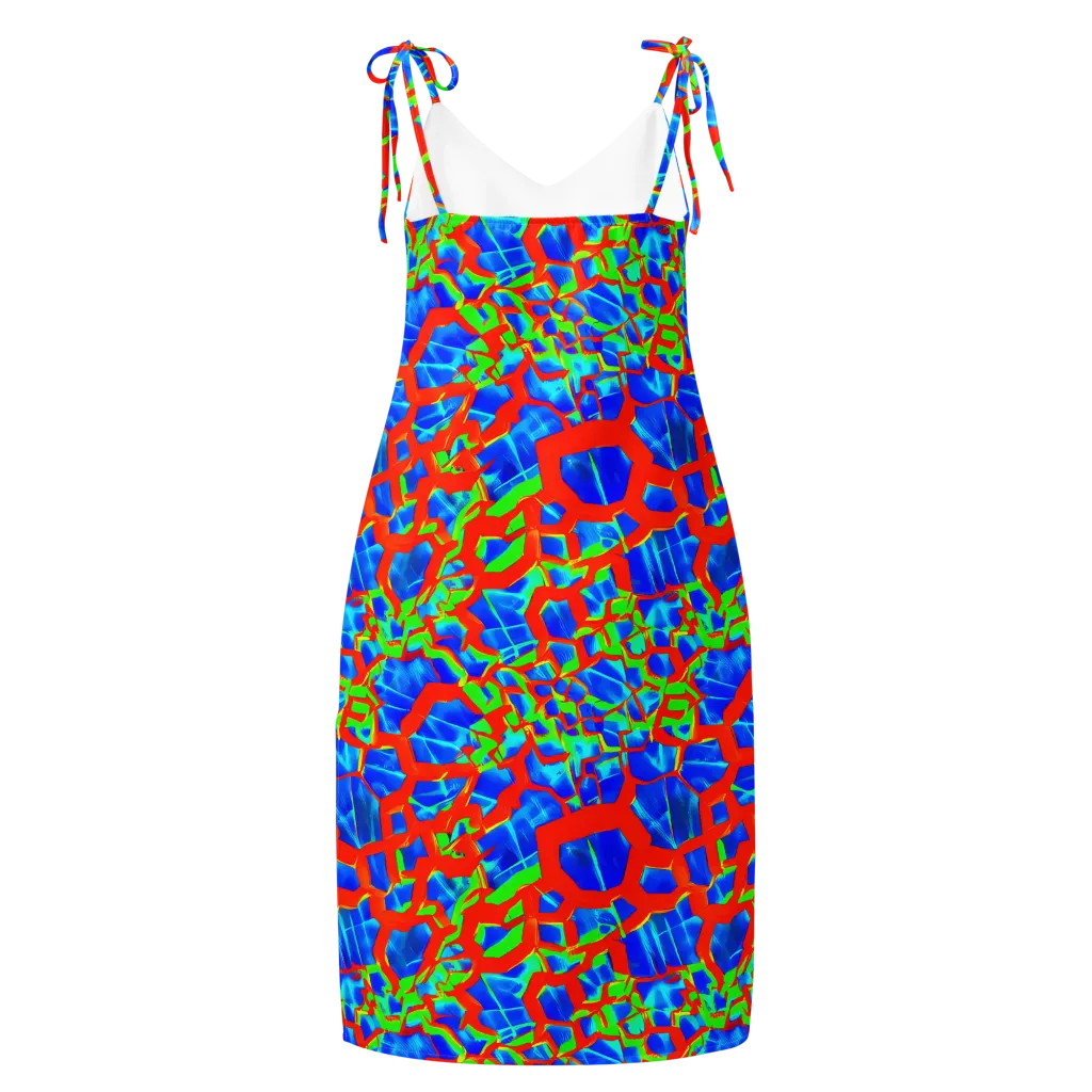 Plasma Lattice on Slip Dress — Back