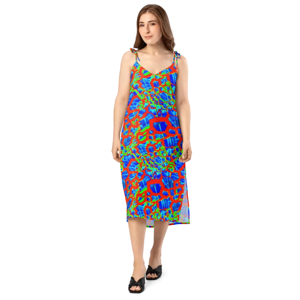 Plasma Lattice on Slip Dress — Front