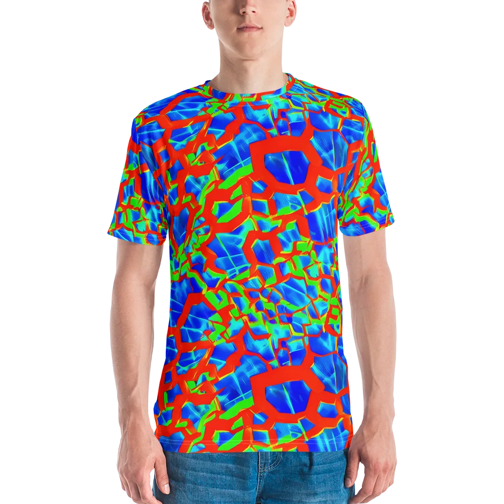 Plasma Lattice on Men's Crew Neck T-Shirt — Front