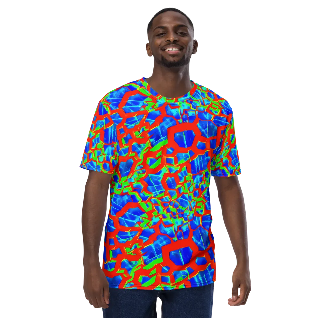 Plasma Lattice on Men's Crew Neck T-Shirt — Front