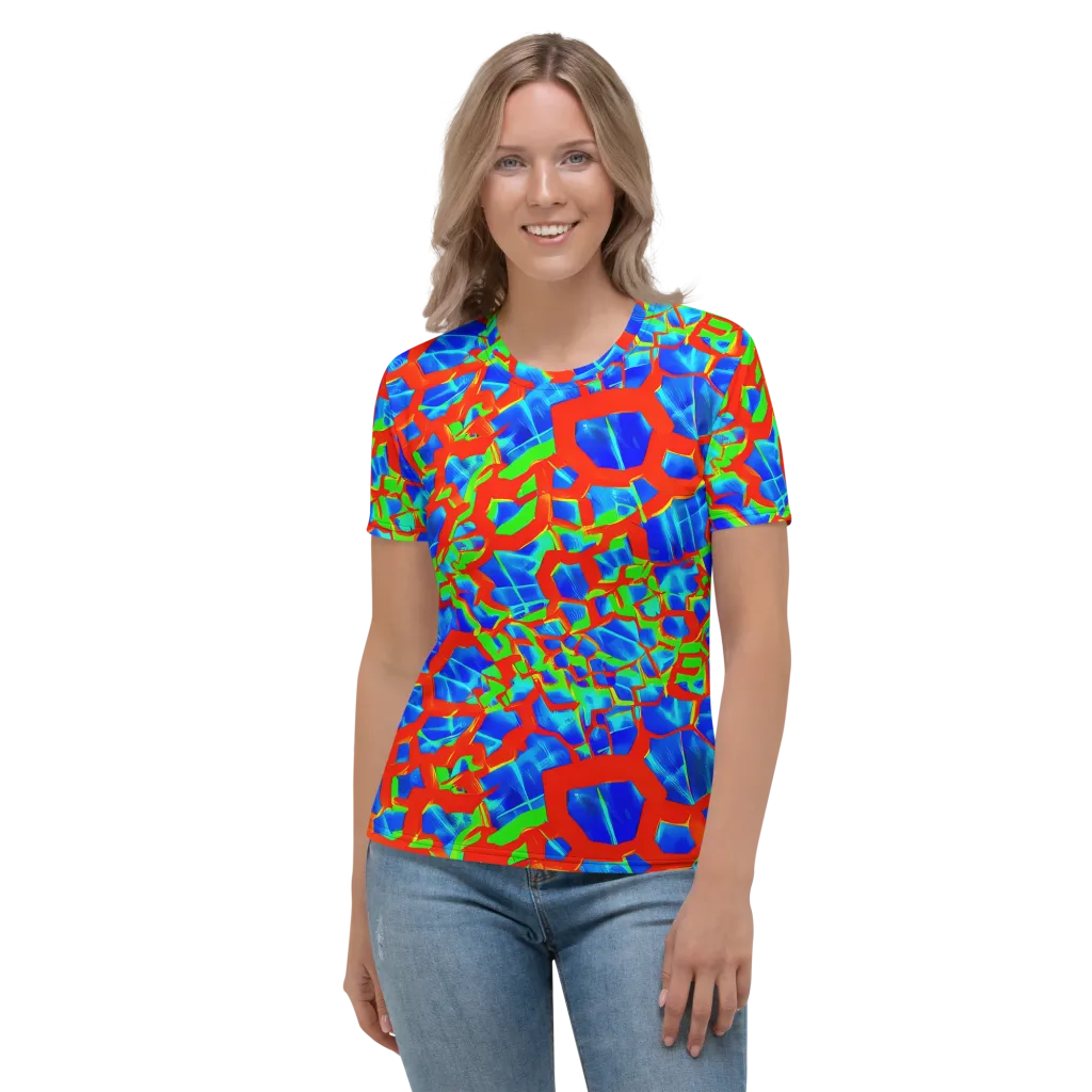 Plasma Lattice on Women's Crew Neck T-Shirt — Front