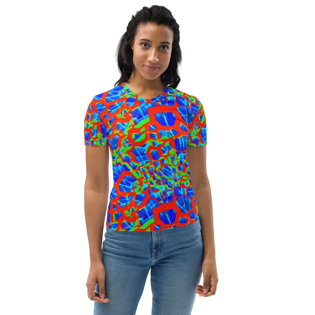Plasma Lattice on Women's Crew Neck T-Shirt — Front