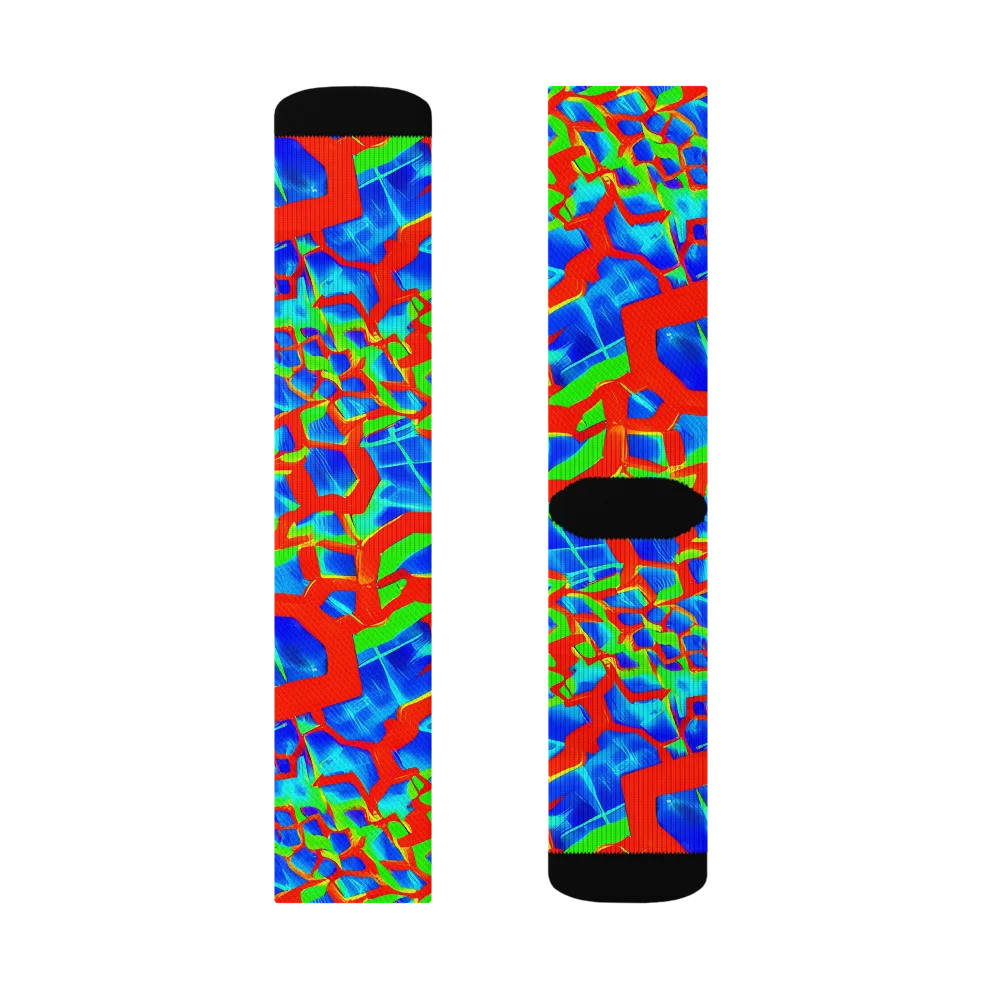 Plasma Lattice on Socks — Right Sock
