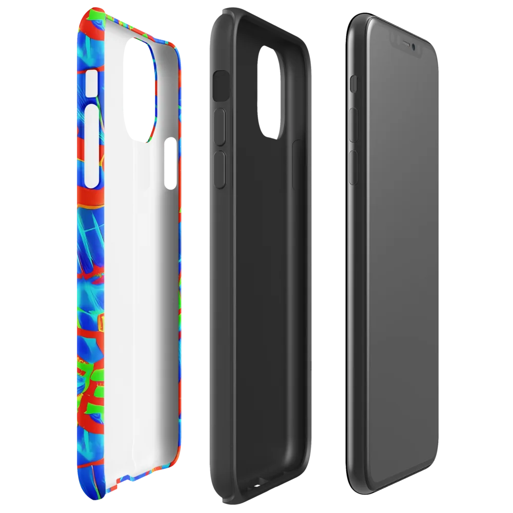 Plasma Lattice on Tough Case for iPhone® — Right