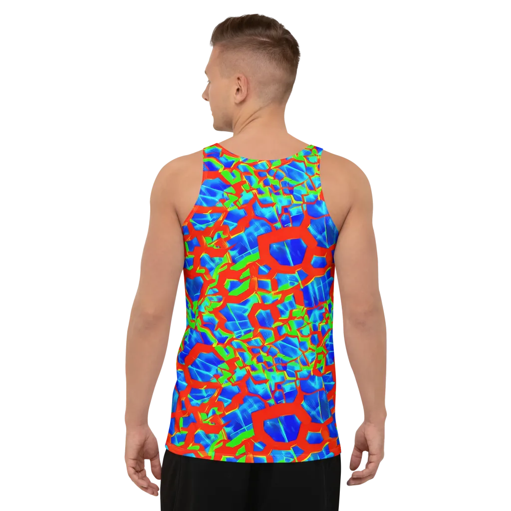 Plasma Lattice on Men's Tank Top — Back
