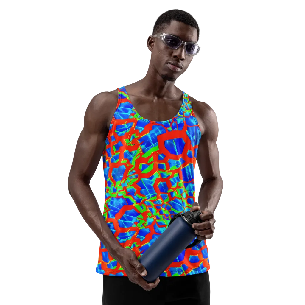 Plasma Lattice on Men's Tank Top — Front