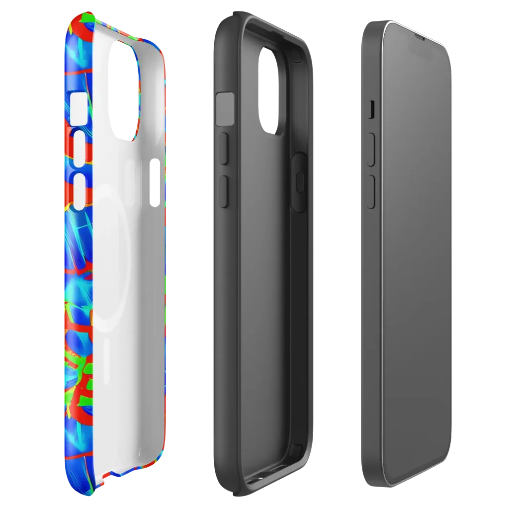 Plasma Lattice on MagSafe Tough Case for iPhone® — Front