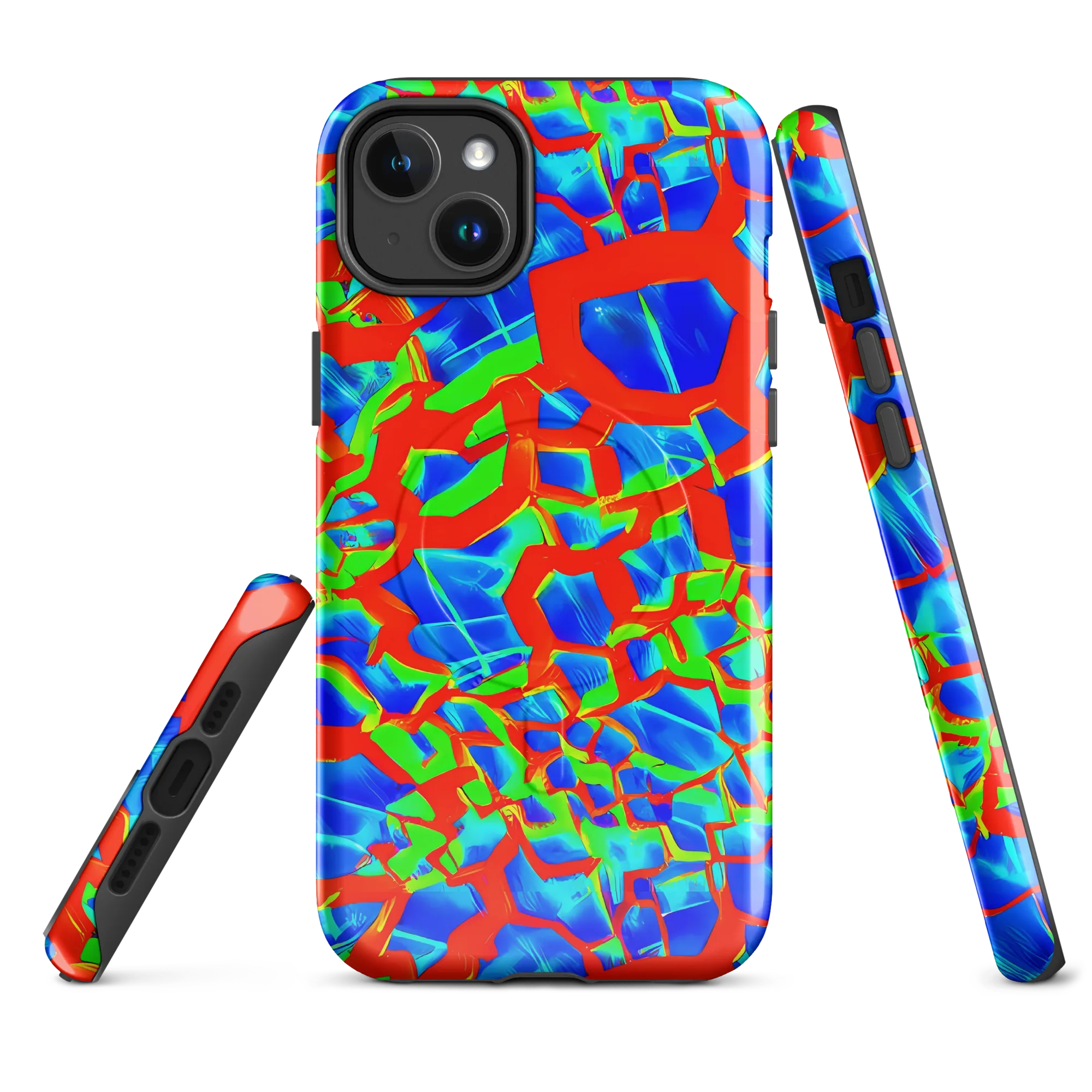 Plasma Lattice on MagSafe Tough Case for iPhone® — Front