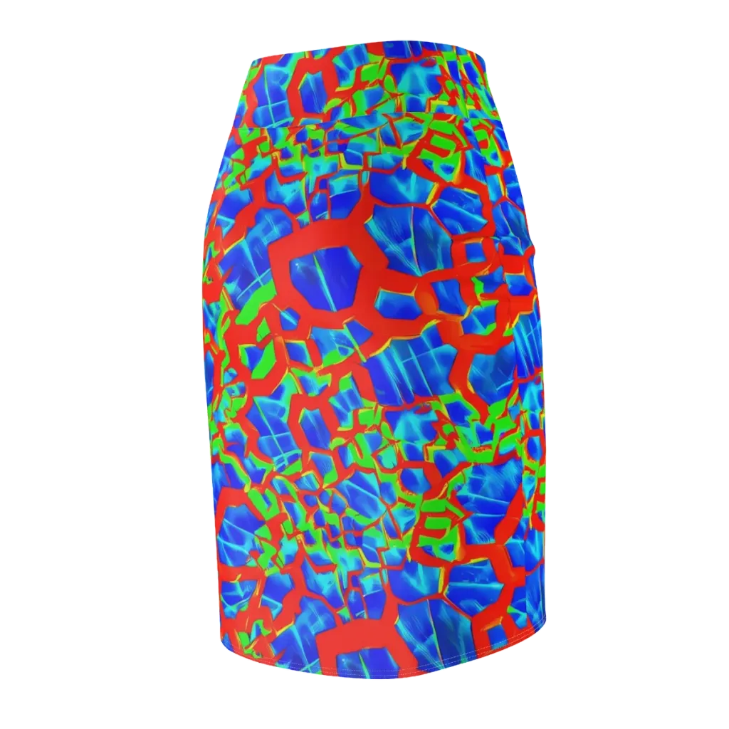 Plasma Lattice on Pencil Skirt — Back Side
