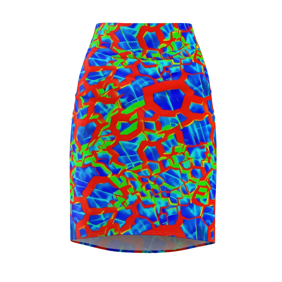 Plasma Lattice on Pencil Skirt — Front